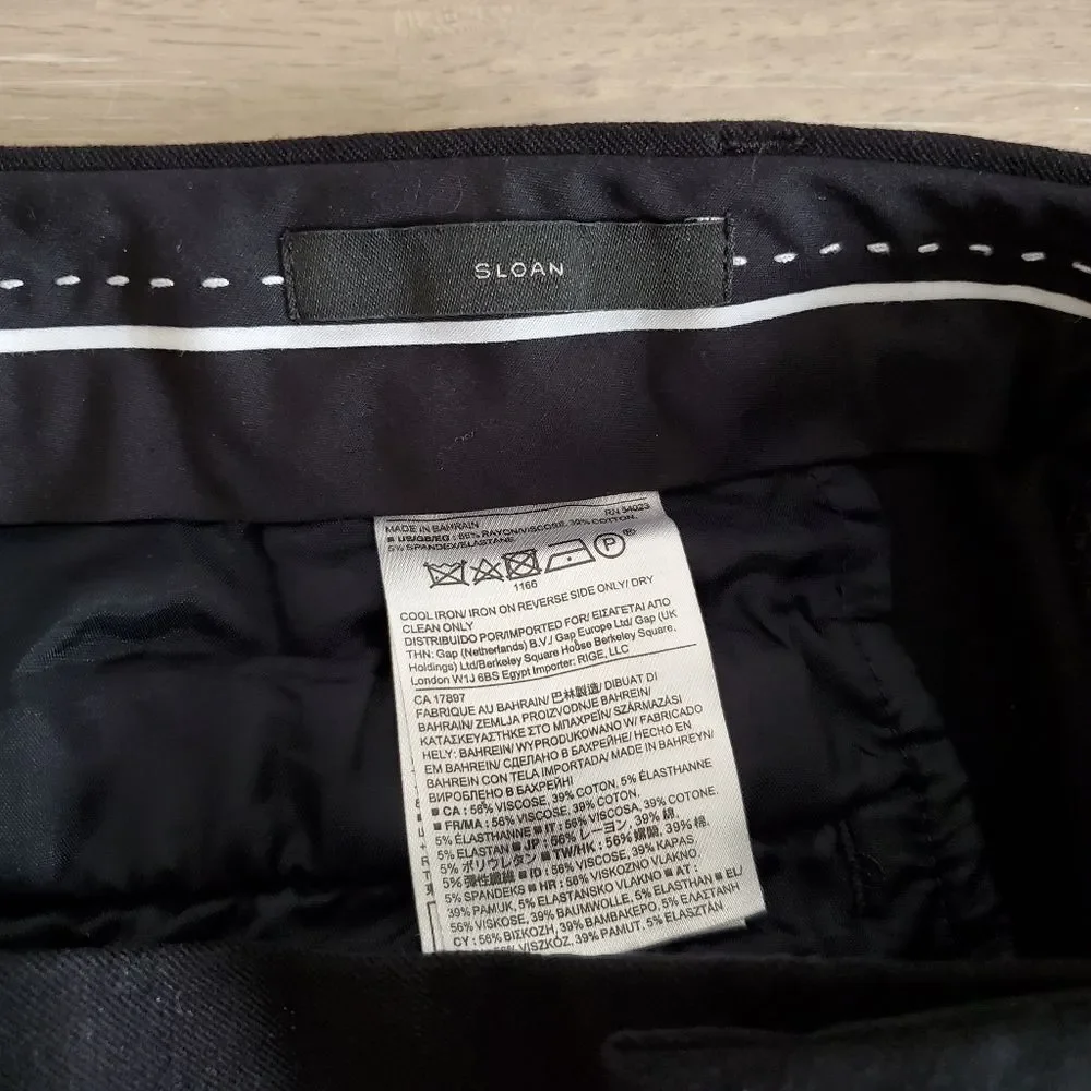 Banana Republic Black Sloan Cropped Pants Size 6